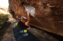 Bouldering in Hueco Tanks on 12/14/2018 with Blue Lizard Climbing and Yoga
Filename: SRM_20181214_1701441.jpg
Aperture: f/5.0
Shutter Speed: 1/250
Body: Canon EOS-1D Mark II
Lens: Canon EF 16-35mm f/2.8 L