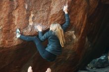 Bouldering in Hueco Tanks on 12/22/2018 with Blue Lizard Climbing and Yoga
Filename: SRM_20181222_1742501.jpg
Aperture: f/2.5
Shutter Speed: 1/400
Body: Canon EOS-1D Mark II
Lens: Canon EF 50mm f/1.8 II