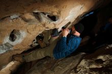 Bouldering in Hueco Tanks on 12/23/2018 with Blue Lizard Climbing and Yoga

Filename: SRM_20181223_1559510.jpg
Aperture: f/8.0
Shutter Speed: 1/250
Body: Canon EOS-1D Mark II
Lens: Canon EF 16-35mm f/2.8 L