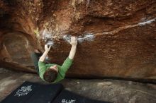Bouldering in Hueco Tanks on 12/23/2018 with Blue Lizard Climbing and Yoga

Filename: SRM_20181223_1724260.jpg
Aperture: f/4.0
Shutter Speed: 1/250
Body: Canon EOS-1D Mark II
Lens: Canon EF 16-35mm f/2.8 L