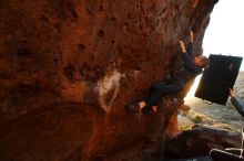 Bouldering in Hueco Tanks on 12/24/2018 with Blue Lizard Climbing and Yoga

Filename: SRM_20181224_1751240.jpg
Aperture: f/5.6
Shutter Speed: 1/200
Body: Canon EOS-1D Mark II
Lens: Canon EF 16-35mm f/2.8 L