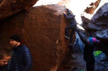 Bouldering in Hueco Tanks on 01/01/2019 with Blue Lizard Climbing and Yoga

Filename: SRM_20190101_1544460.jpg
Aperture: f/5.6
Shutter Speed: 1/200
Body: Canon EOS-1D Mark II
Lens: Canon EF 16-35mm f/2.8 L