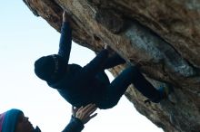 Bouldering in Hueco Tanks on 01/01/2019 with Blue Lizard Climbing and Yoga

Filename: SRM_20190101_1802570.jpg
Aperture: f/3.2
Shutter Speed: 1/500
Body: Canon EOS-1D Mark II
Lens: Canon EF 50mm f/1.8 II