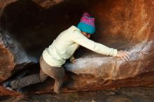 Bouldering in Hueco Tanks on 12/31/2018 with Blue Lizard Climbing and Yoga

Filename: SRM_20181231_1649200.jpg
Aperture: f/5.0
Shutter Speed: 1/250
Body: Canon EOS-1D Mark II
Lens: Canon EF 16-35mm f/2.8 L