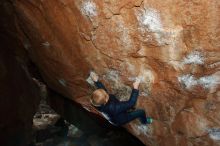 Bouldering in Hueco Tanks on 12/28/2018 with Blue Lizard Climbing and Yoga
Filename: SRM_20181228_1109490.jpg
Aperture: f/8.0
Shutter Speed: 1/250
Body: Canon EOS-1D Mark II
Lens: Canon EF 16-35mm f/2.8 L