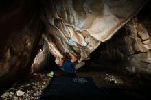 Bouldering in Hueco Tanks on 01/12/2019 with Blue Lizard Climbing and Yoga
Filename: SRM_20190112_1505400.jpg
Aperture: f/8.0
Shutter Speed: 1/250
Body: Canon EOS-1D Mark II
Lens: Canon EF 16-35mm f/2.8 L
