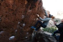 Bouldering in Hueco Tanks on 01/14/2019 with Blue Lizard Climbing and Yoga
Filename: SRM_20190114_1018200.jpg
Aperture: f/9.0
Shutter Speed: 1/160
Body: Canon EOS-1D Mark II
Lens: Canon EF 16-35mm f/2.8 L