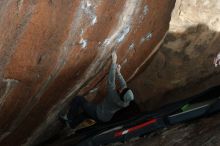 Bouldering in Hueco Tanks on 01/14/2019 with Blue Lizard Climbing and Yoga
Filename: SRM_20190114_1529040.jpg
Aperture: f/4.0
Shutter Speed: 1/250
Body: Canon EOS-1D Mark II
Lens: Canon EF 50mm f/1.8 II
