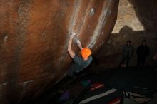 Bouldering in Hueco Tanks on 01/14/2019 with Blue Lizard Climbing and Yoga
Filename: SRM_20190114_1546460.jpg
Aperture: f/5.6
Shutter Speed: 1/250
Body: Canon EOS-1D Mark II
Lens: Canon EF 16-35mm f/2.8 L