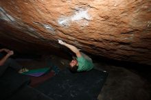 Bouldering in Hueco Tanks on 01/14/2019 with Blue Lizard Climbing and Yoga
Filename: SRM_20190114_1608550.jpg
Aperture: f/5.6
Shutter Speed: 1/250
Body: Canon EOS-1D Mark II
Lens: Canon EF 16-35mm f/2.8 L