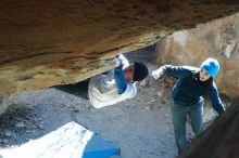Bouldering in Hueco Tanks on 01/26/2019 with Blue Lizard Climbing and Yoga
Filename: SRM_20190126_1335160.jpg
Aperture: f/4.0
Shutter Speed: 1/250
Body: Canon EOS-1D Mark II
Lens: Canon EF 50mm f/1.8 II
