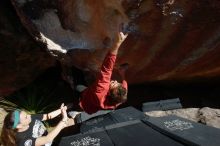 Bouldering in Hueco Tanks on 02/03/2019 with Blue Lizard Climbing and Yoga
Filename: SRM_20190203_1418480.jpg
Aperture: f/6.3
Shutter Speed: 1/250
Body: Canon EOS-1D Mark II
Lens: Canon EF 16-35mm f/2.8 L