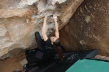 Bouldering in Hueco Tanks on 02/03/2019 with Blue Lizard Climbing and Yoga
Filename: SRM_20190203_1558190.jpg
Aperture: f/5.0
Shutter Speed: 1/640
Body: Canon EOS-1D Mark II
Lens: Canon EF 16-35mm f/2.8 L