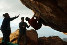 Bouldering in Hueco Tanks on 02/03/2019 with Blue Lizard Climbing and Yoga
Filename: SRM_20190203_1816230.jpg
Aperture: f/4.0
Shutter Speed: 1/640
Body: Canon EOS-1D Mark II
Lens: Canon EF 50mm f/1.8 II