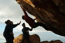 Bouldering in Hueco Tanks on 02/03/2019 with Blue Lizard Climbing and Yoga
Filename: SRM_20190203_1816250.jpg
Aperture: f/4.0
Shutter Speed: 1/800
Body: Canon EOS-1D Mark II
Lens: Canon EF 50mm f/1.8 II