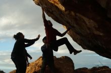 Bouldering in Hueco Tanks on 02/03/2019 with Blue Lizard Climbing and Yoga
Filename: SRM_20190203_1816260.jpg
Aperture: f/4.0
Shutter Speed: 1/1250
Body: Canon EOS-1D Mark II
Lens: Canon EF 50mm f/1.8 II
