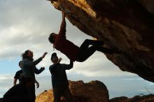 Bouldering in Hueco Tanks on 02/03/2019 with Blue Lizard Climbing and Yoga
Filename: SRM_20190203_1816300.jpg
Aperture: f/4.0
Shutter Speed: 1/1250
Body: Canon EOS-1D Mark II
Lens: Canon EF 50mm f/1.8 II