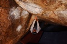 Bouldering in Hueco Tanks on 02/17/2019 with Blue Lizard Climbing and Yoga
Filename: SRM_20190217_1200500.jpg
Aperture: f/4.5
Shutter Speed: 1/320
Body: Canon EOS-1D Mark II
Lens: Canon EF 16-35mm f/2.8 L