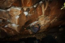 Bouldering in Hueco Tanks on 02/17/2019 with Blue Lizard Climbing and Yoga
Filename: SRM_20190217_1529460.jpg
Aperture: f/8.0
Shutter Speed: 1/250
Body: Canon EOS-1D Mark II
Lens: Canon EF 16-35mm f/2.8 L