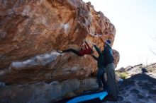Bouldering in Hueco Tanks on 02/22/2019 with Blue Lizard Climbing and Yoga
Filename: SRM_20190222_1158430.jpg
Aperture: f/10.0
Shutter Speed: 1/250
Body: Canon EOS-1D Mark II
Lens: Canon EF 16-35mm f/2.8 L