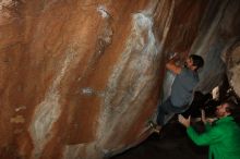 Bouldering in Hueco Tanks on 02/22/2019 with Blue Lizard Climbing and Yoga
Filename: SRM_20190222_1347190.jpg
Aperture: f/7.1
Shutter Speed: 1/250
Body: Canon EOS-1D Mark II
Lens: Canon EF 16-35mm f/2.8 L
