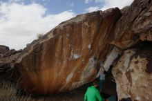 Bouldering in Hueco Tanks on 02/22/2019 with Blue Lizard Climbing and Yoga
Filename: SRM_20190222_1348010.jpg
Aperture: f/7.1
Shutter Speed: 1/250
Body: Canon EOS-1D Mark II
Lens: Canon EF 16-35mm f/2.8 L