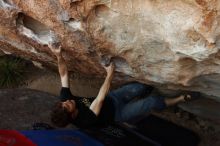 Bouldering in Hueco Tanks on 03/01/2019 with Blue Lizard Climbing and Yoga
Filename: SRM_20190301_1122080.jpg
Aperture: f/5.6
Shutter Speed: 1/200
Body: Canon EOS-1D Mark II
Lens: Canon EF 16-35mm f/2.8 L
