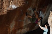 Bouldering in Hueco Tanks on 03/01/2019 with Blue Lizard Climbing and Yoga
Filename: SRM_20190301_1210250.jpg
Aperture: f/5.0
Shutter Speed: 1/250
Body: Canon EOS-1D Mark II
Lens: Canon EF 50mm f/1.8 II