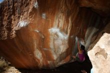 Bouldering in Hueco Tanks on 03/01/2019 with Blue Lizard Climbing and Yoga
Filename: SRM_20190301_1301060.jpg
Aperture: f/8.0
Shutter Speed: 1/250
Body: Canon EOS-1D Mark II
Lens: Canon EF 16-35mm f/2.8 L