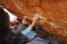 Bouldering in Hueco Tanks on 03/01/2019 with Blue Lizard Climbing and Yoga
Filename: SRM_20190301_1653370.jpg
Aperture: f/5.6
Shutter Speed: 1/200
Body: Canon EOS-1D Mark II
Lens: Canon EF 16-35mm f/2.8 L