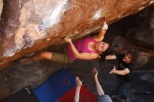 Bouldering in Hueco Tanks on 03/01/2019 with Blue Lizard Climbing and Yoga
Filename: SRM_20190301_1724090.jpg
Aperture: f/5.0
Shutter Speed: 1/250
Body: Canon EOS-1D Mark II
Lens: Canon EF 16-35mm f/2.8 L