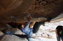 Bouldering in Hueco Tanks on 03/02/2019 with Blue Lizard Climbing and Yoga
Filename: SRM_20190302_1036220.jpg
Aperture: f/5.6
Shutter Speed: 1/160
Body: Canon EOS-1D Mark II
Lens: Canon EF 16-35mm f/2.8 L