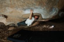 Bouldering in Hueco Tanks on 03/02/2019 with Blue Lizard Climbing and Yoga
Filename: SRM_20190302_1255570.jpg
Aperture: f/8.0
Shutter Speed: 1/250
Body: Canon EOS-1D Mark II
Lens: Canon EF 16-35mm f/2.8 L