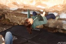 Bouldering in Hueco Tanks on 03/03/2019 with Blue Lizard Climbing and Yoga
Filename: SRM_20190303_1406030.jpg
Aperture: f/2.8
Shutter Speed: 1/160
Body: Canon EOS-1D Mark II
Lens: Canon EF 50mm f/1.8 II