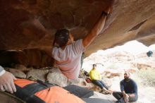 Bouldering in Hueco Tanks on 03/09/2019 with Blue Lizard Climbing and Yoga
Filename: SRM_20190309_1556170.jpg
Aperture: f/5.6
Shutter Speed: 1/200
Body: Canon EOS-1D Mark II
Lens: Canon EF 16-35mm f/2.8 L