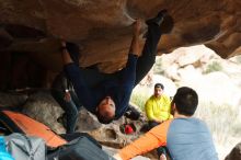 Bouldering in Hueco Tanks on 03/09/2019 with Blue Lizard Climbing and Yoga
Filename: SRM_20190309_1619080.jpg
Aperture: f/4.0
Shutter Speed: 1/800
Body: Canon EOS-1D Mark II
Lens: Canon EF 50mm f/1.8 II