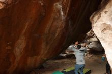 Bouldering in Hueco Tanks on 03/10/2019 with Blue Lizard Climbing and Yoga

Filename: SRM_20190310_1115280.jpg
Aperture: f/5.6
Shutter Speed: 1/250
Body: Canon EOS-1D Mark II
Lens: Canon EF 16-35mm f/2.8 L