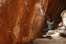 Bouldering in Hueco Tanks on 03/10/2019 with Blue Lizard Climbing and Yoga
Filename: SRM_20190310_1118270.jpg
Aperture: f/5.6
Shutter Speed: 1/100
Body: Canon EOS-1D Mark II
Lens: Canon EF 16-35mm f/2.8 L