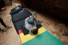 Bouldering in Hueco Tanks on 03/10/2019 with Blue Lizard Climbing and Yoga
Filename: SRM_20190310_1228430.jpg
Aperture: f/5.6
Shutter Speed: 1/400
Body: Canon EOS-1D Mark II
Lens: Canon EF 16-35mm f/2.8 L