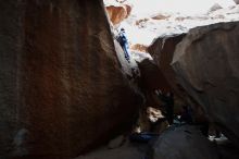 Bouldering in Hueco Tanks on 03/15/2019 with Blue Lizard Climbing and Yoga
Filename: SRM_20190315_1601260.jpg
Aperture: f/5.0
Shutter Speed: 1/200
Body: Canon EOS-1D Mark II
Lens: Canon EF 16-35mm f/2.8 L