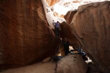 Bouldering in Hueco Tanks on 03/15/2019 with Blue Lizard Climbing and Yoga
Filename: SRM_20190315_1603560.jpg
Aperture: f/7.1
Shutter Speed: 1/200
Body: Canon EOS-1D Mark II
Lens: Canon EF 16-35mm f/2.8 L