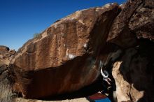 Bouldering in Hueco Tanks on 03/17/2019 with Blue Lizard Climbing and Yoga
Filename: SRM_20190317_1112250.jpg
Aperture: f/6.3
Shutter Speed: 1/250
Body: Canon EOS-1D Mark II
Lens: Canon EF 16-35mm f/2.8 L
