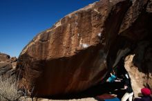 Bouldering in Hueco Tanks on 03/17/2019 with Blue Lizard Climbing and Yoga
Filename: SRM_20190317_1113450.jpg
Aperture: f/6.3
Shutter Speed: 1/250
Body: Canon EOS-1D Mark II
Lens: Canon EF 16-35mm f/2.8 L