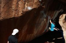 Bouldering in Hueco Tanks on 03/17/2019 with Blue Lizard Climbing and Yoga
Filename: SRM_20190317_1114200.jpg
Aperture: f/6.3
Shutter Speed: 1/250
Body: Canon EOS-1D Mark II
Lens: Canon EF 16-35mm f/2.8 L
