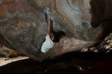 Bouldering in Hueco Tanks on 03/20/2019 with Blue Lizard Climbing and Yoga

Filename: SRM_20190320_1312330.jpg
Aperture: f/5.6
Shutter Speed: 1/250
Body: Canon EOS-1D Mark II
Lens: Canon EF 16-35mm f/2.8 L