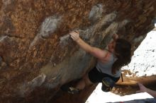 Bouldering in Hueco Tanks on 03/29/2019 with Blue Lizard Climbing and Yoga

Filename: SRM_20190329_1026160.jpg
Aperture: f/5.6
Shutter Speed: 1/250
Body: Canon EOS-1D Mark II
Lens: Canon EF 50mm f/1.8 II