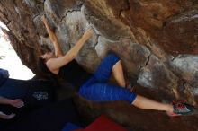 Bouldering in Hueco Tanks on 03/29/2019 with Blue Lizard Climbing and Yoga

Filename: SRM_20190329_1107321.jpg
Aperture: f/5.6
Shutter Speed: 1/250
Body: Canon EOS-1D Mark II
Lens: Canon EF 16-35mm f/2.8 L
