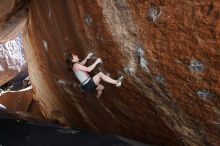Bouldering in Hueco Tanks on 03/29/2019 with Blue Lizard Climbing and Yoga

Filename: SRM_20190329_1554340.jpg
Aperture: f/5.6
Shutter Speed: 1/250
Body: Canon EOS-1D Mark II
Lens: Canon EF 16-35mm f/2.8 L