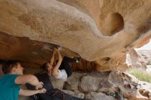 Bouldering in Hueco Tanks on 04/13/2019 with Blue Lizard Climbing and Yoga
Filename: SRM_20190413_1223031.jpg
Aperture: f/5.6
Shutter Speed: 1/250
Body: Canon EOS-1D Mark II
Lens: Canon EF 16-35mm f/2.8 L