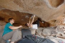 Bouldering in Hueco Tanks on 04/13/2019 with Blue Lizard Climbing and Yoga
Filename: SRM_20190413_1234180.jpg
Aperture: f/5.6
Shutter Speed: 1/125
Body: Canon EOS-1D Mark II
Lens: Canon EF 16-35mm f/2.8 L